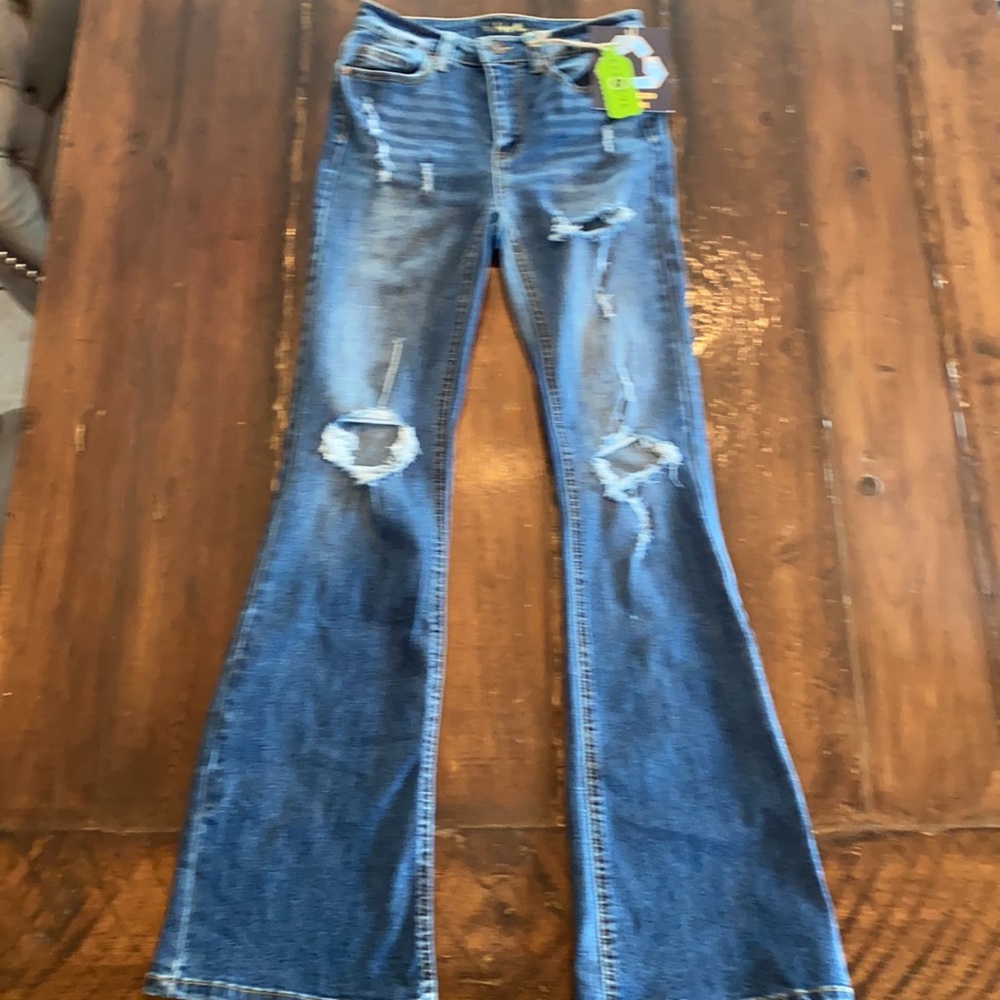 Indigo Rein High Rise Flare Leg Jeans. Size 5 New w/tags